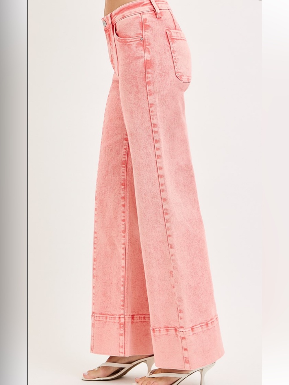 364 ❤️RISEN • TAFFY
TUMMY CONTROL MID RISE WIDE LEG WITH WIDE HEM PANTS - Picture 2 of 3